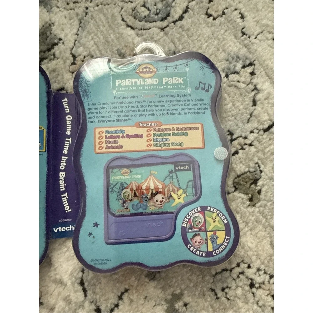 Vtech Smartridge Cartridge V.Smile Learning System Partyland Park- New Box Flaw